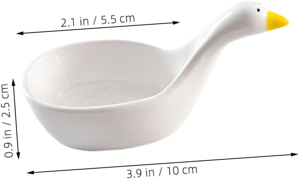 Cartoon Dip Dish Serving Key Platter Dish Tiny Bowl Soy Sauce Bowl Appetizers Plate Soy Sauce Holder Cartoon Dip Plates White Ceramics
