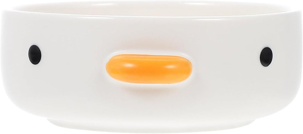 Luxshiny Ceramic Chick Design Dessert Bowl 3.54In Multi-Function Household Food Bowl Small Cute Sauce Dish for Snacks Appetizers Serving