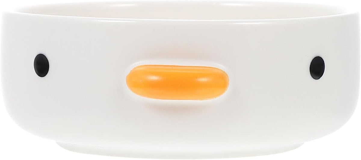Luxshiny Ceramic Chick Design Dessert Bowl 3.54In Multi-Function Household Food Bowl Small Cute Sauce Dish for Snacks Appetizers Serving