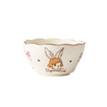 Ceramic Tableware Pasta Plate Bowl and Cup Combination Household Cartoon Cute Set Dinner Snack Breakfast Dessert Bird's Nest Salad Fruit Ice Cream Soup(8.5" Pan-Cake)