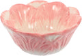 DECHOUS Cabbage Serving Bowl: Pink Ceramic Lettuce Salad Mixing Bowl for Serving Salad, Pasta, Candy, Fruit - Ideal for Restaurant, Home, Parties, Entertaining - 5.9 Inch
