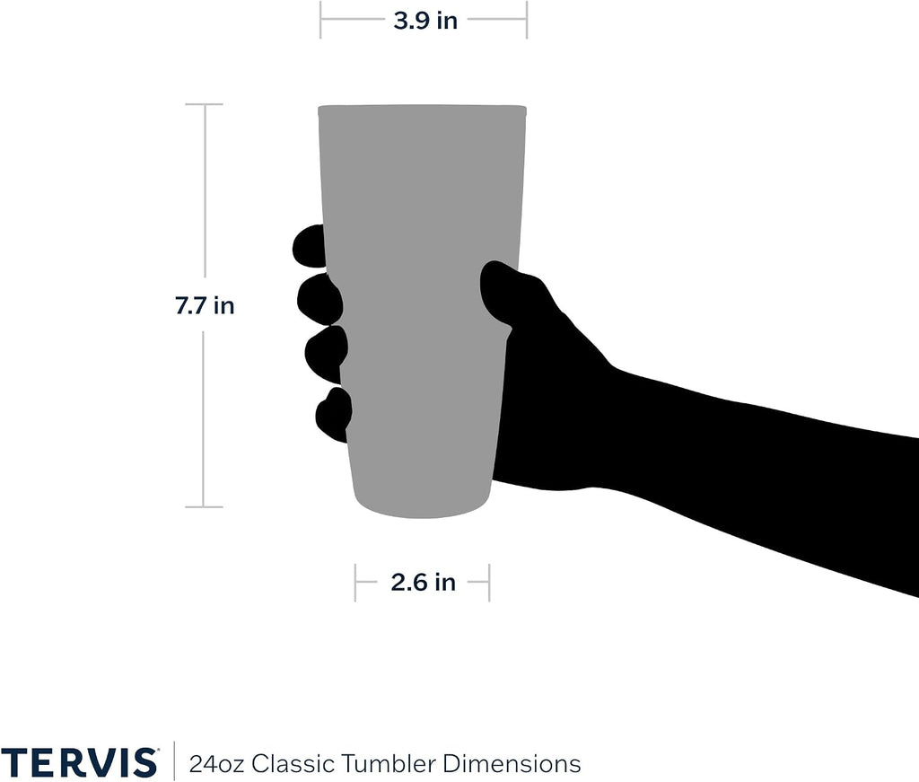 Tervis Disney - Classic Characters Tumbler with Wrap and Black Lid 24oz, Clear