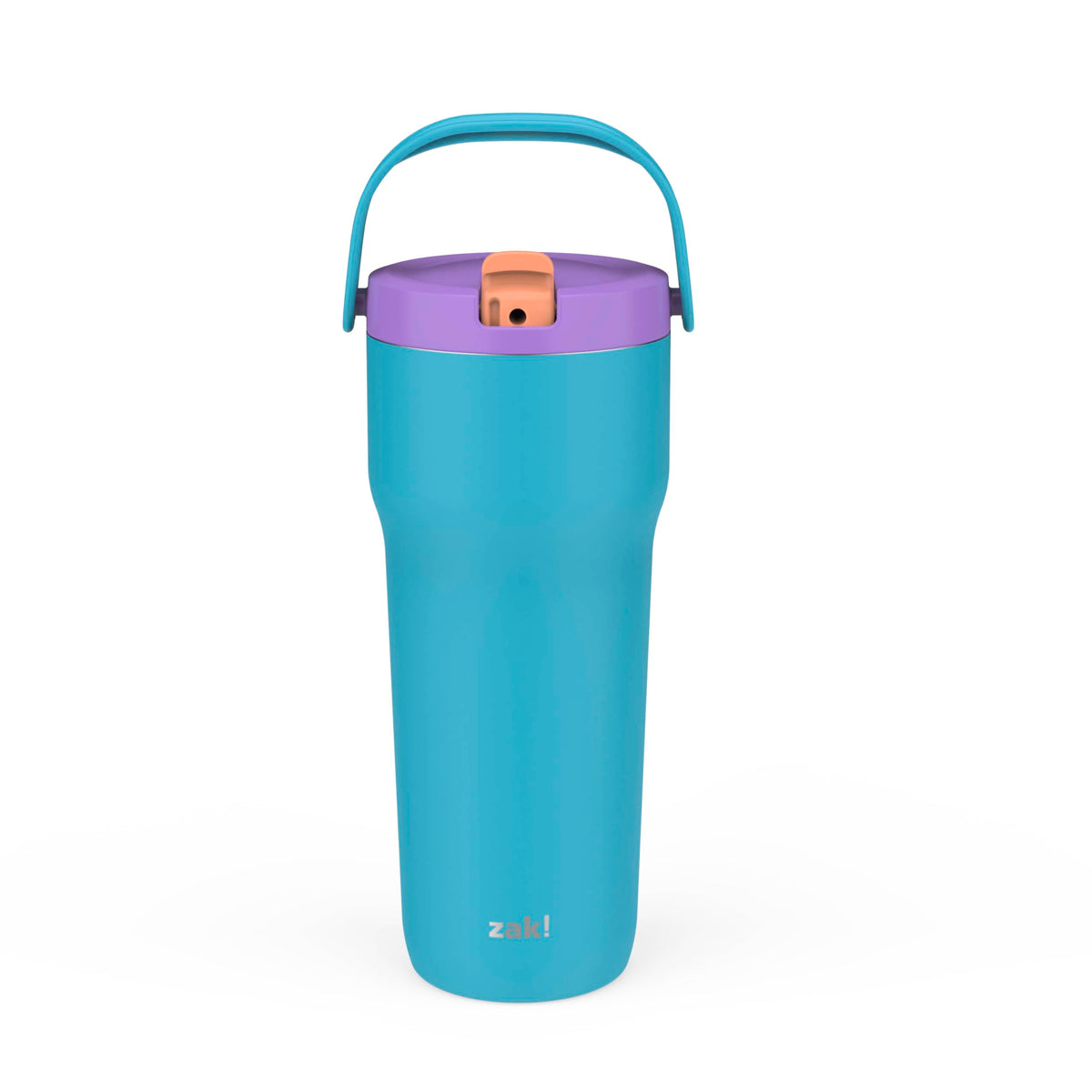 Zak Designs Disney Sutton Travel Tumbler for On the Go or At Home, 40oz Stainless Steel with Vacuum Insulation, Silicone Straw, Carry Handle, and 3D Artwork for Cold Drinks (Minnie Mouse)