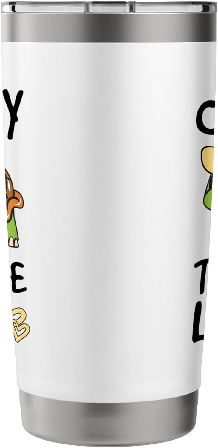 Crazy Turtle Lady Cute Cartoon Turtle Design Stainless Steel Insulated Tumbler