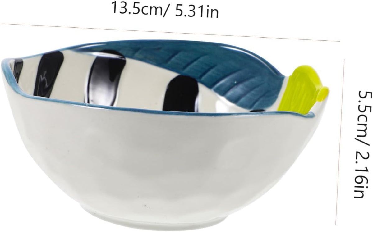 Fish Shaped Ceramic Serving Bowl for Dips and Sauces