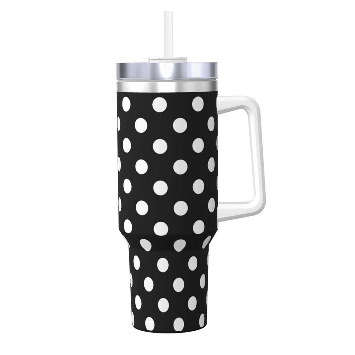 40 OZ Cute Cat Ice Bully Cup with Handle Straw Lid, Double Wall Stainless Steel Tumbler Travel Coffee Cup, Cartoon Insulation and Cooling Mug for Christmas Birthday Present