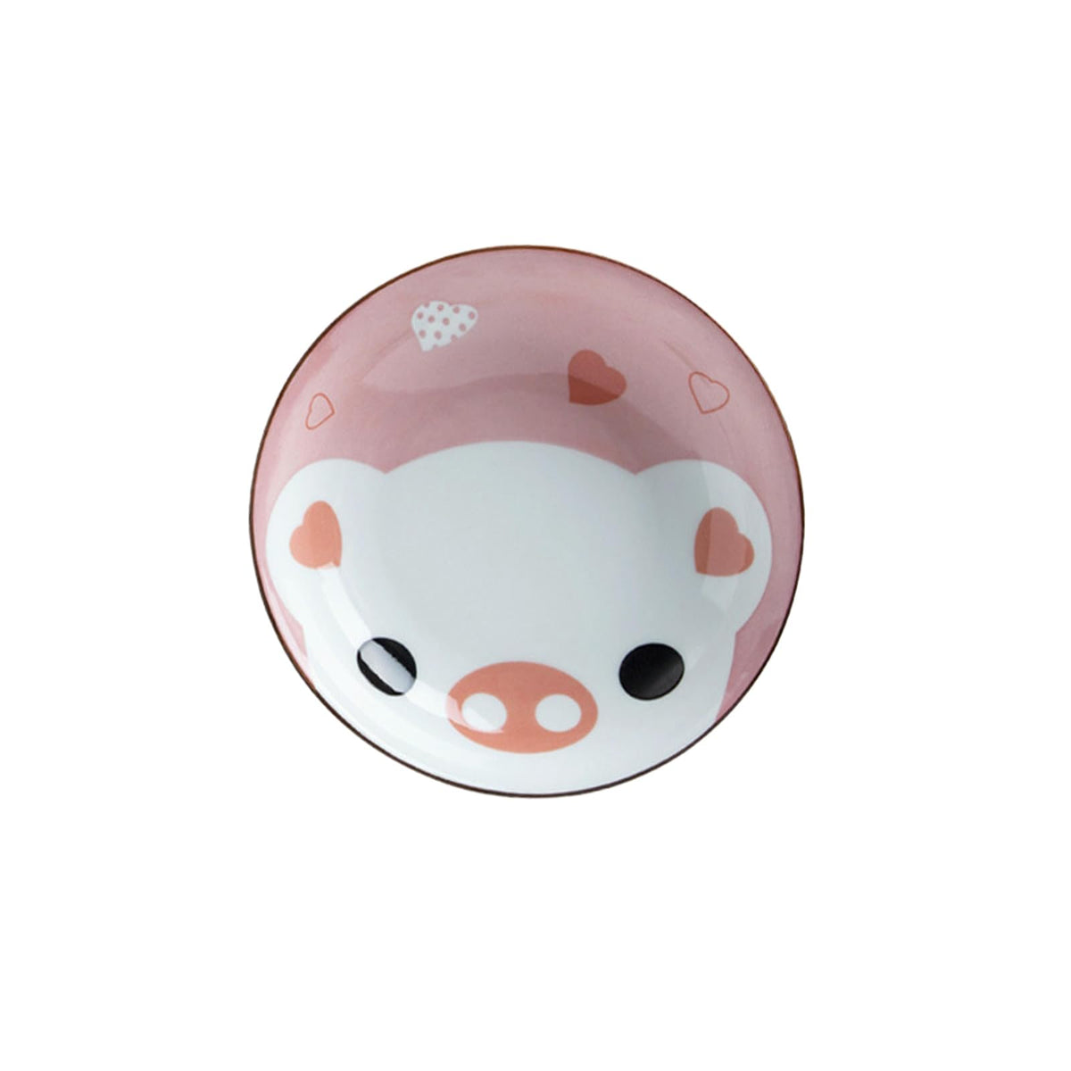 Japanese-style household glazed delicate fresh ceramic cartoon creative dish plate - cartoon bear plate