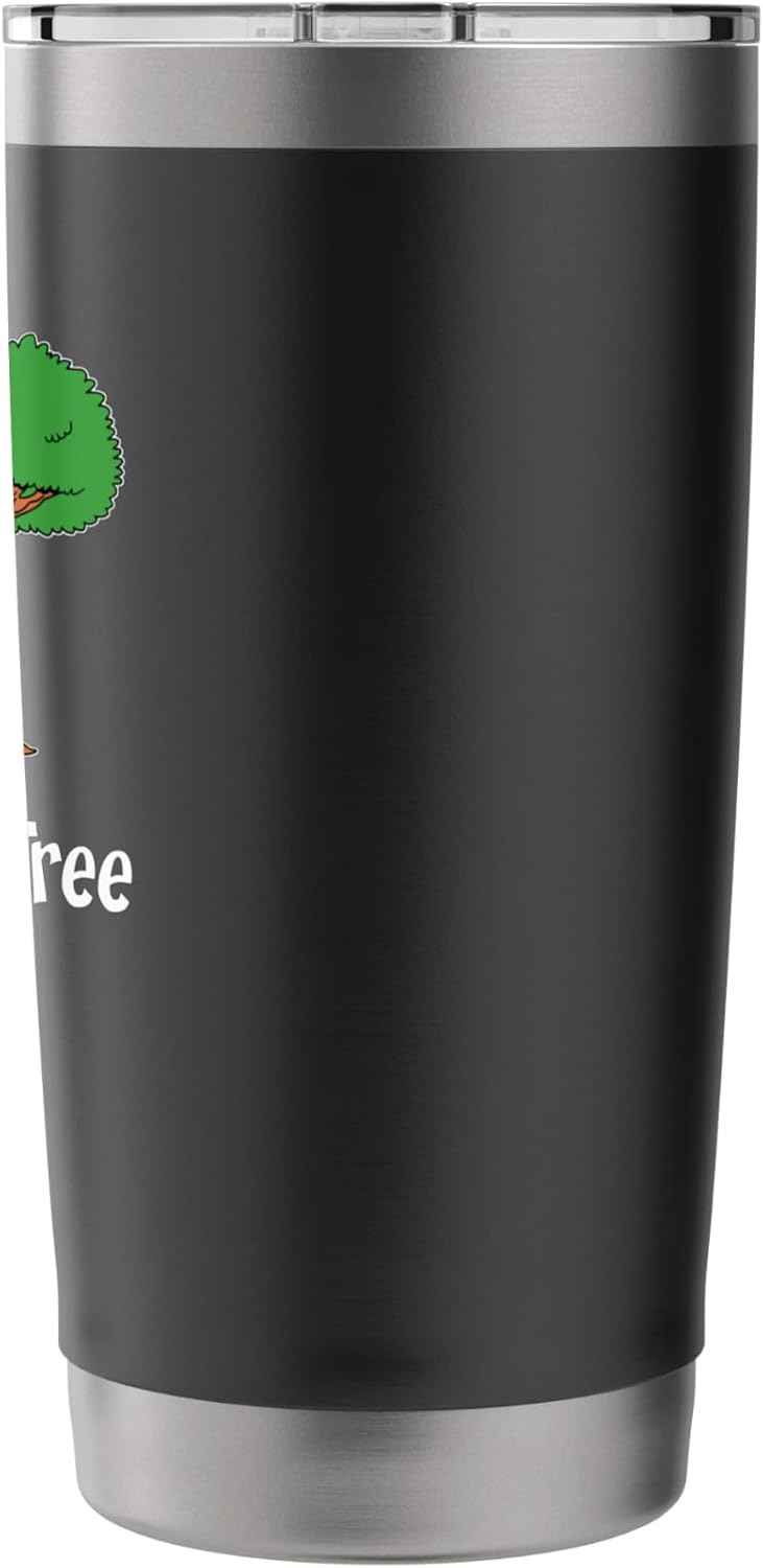 50 Isn't Old If You're A Tree Funny Cartoon 50th Birthday Stainless Steel Insulated Tumbler
