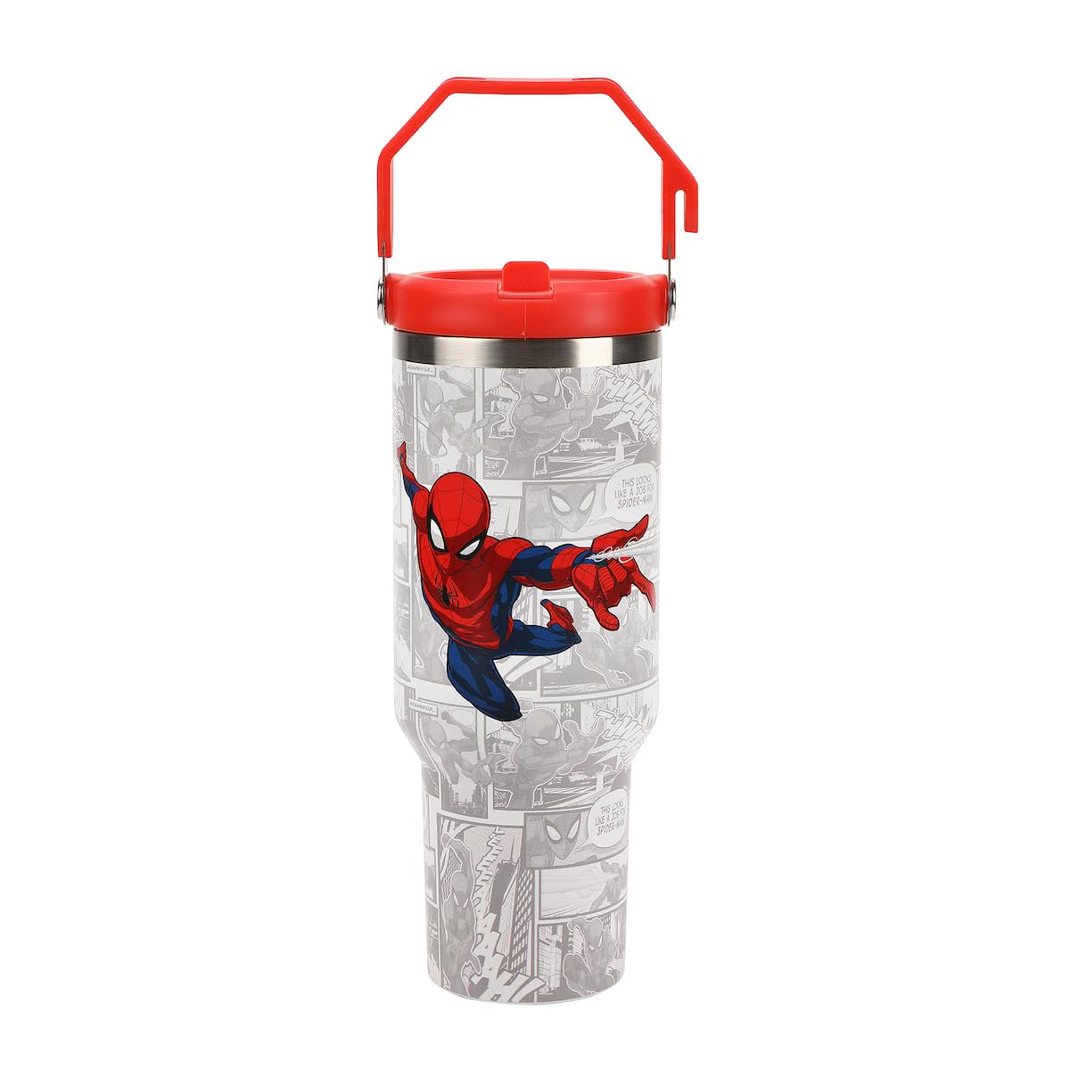 Peanuts All-Over Character Print White 40 Oz Stainless Steel Water Bottle