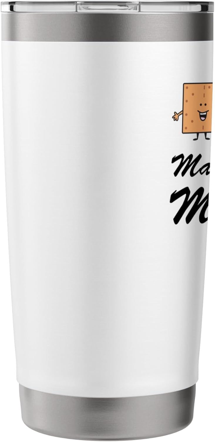 Making Smore Memories Camping Campfire Smores Cartoon Stainless Steel Insulated Tumbler