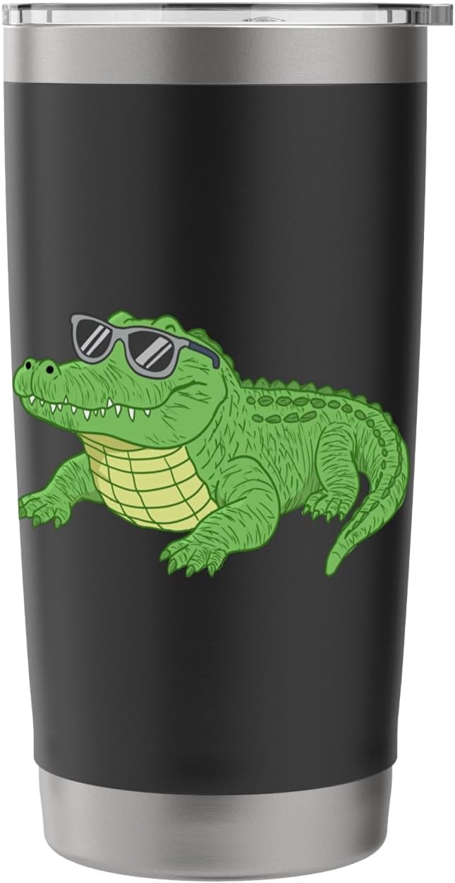 Cartoon Alligator Cool Alligator Stainless Steel Insulated Tumbler