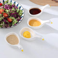 Cartoon Swan Dipping Dishes 5PCS White Plastic Creative Condiment Plates, Multi-Purpose Sauce Bowls for Party Hot Pot BBQ, Stackable Seasoning Dish Set