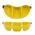 Ceramic Fruit-shaped Dipping Dishes Set Soy Sauce Dishes, 3 oz Ceramic Dipping Bowls, Sauce Cups, Dinnerware and Accessories, Housewarming Gifts, Ketchup, BBQ, Party, Charcuterie Accessories(BANANA)