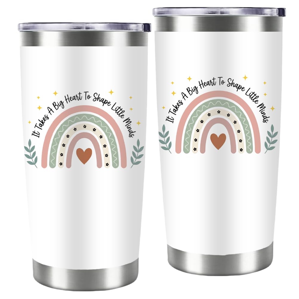 20oz Cartoon Ambulance Tumbler with Straw Funny White Stainless Steel Insulated Travel Mug Leak-proof Keeps Cold or Hot Coffee Tea Water Tumblers Cup Doctor Nurse Gifts for Women Men