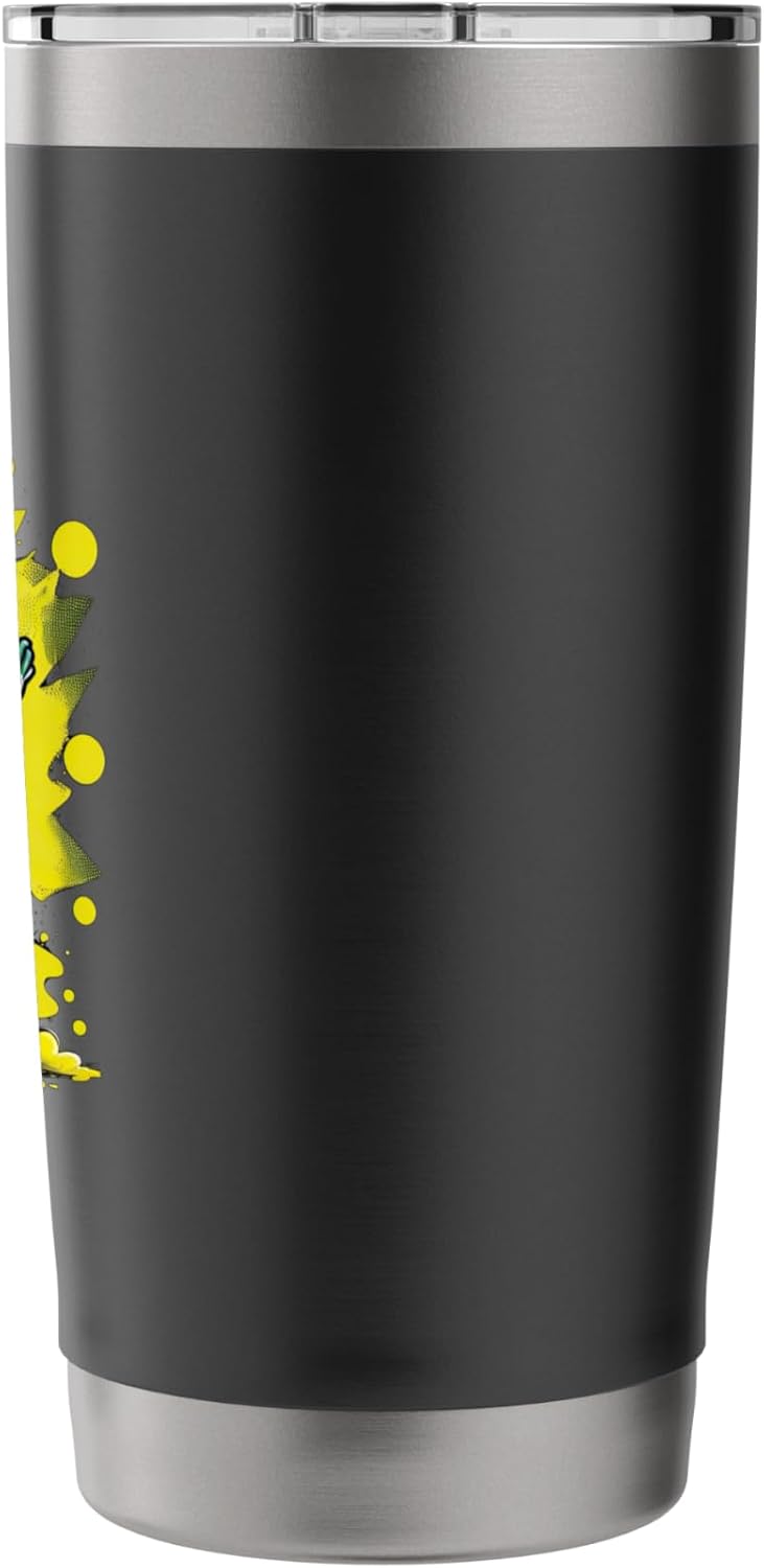 Cool Happy Pickle Cartoon with Sunglasses Stainless Steel Insulated Tumbler