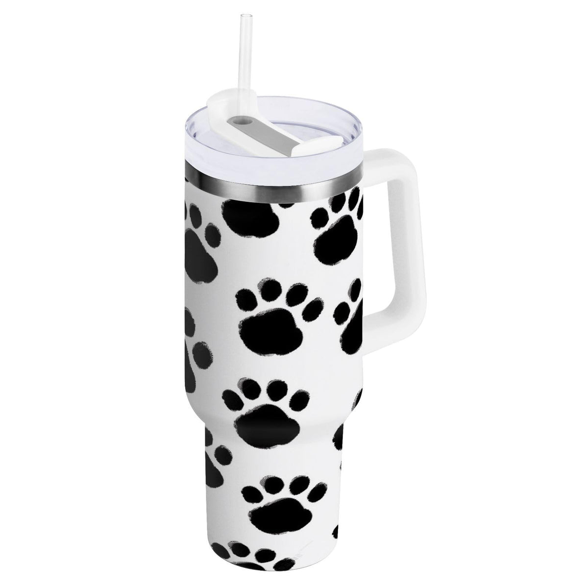 30oz Tumbler Cartoon Giraffes Insulated Coffee Cup Stainless Steel Travel Mug Car Water Bottle with Lid Straw Handle