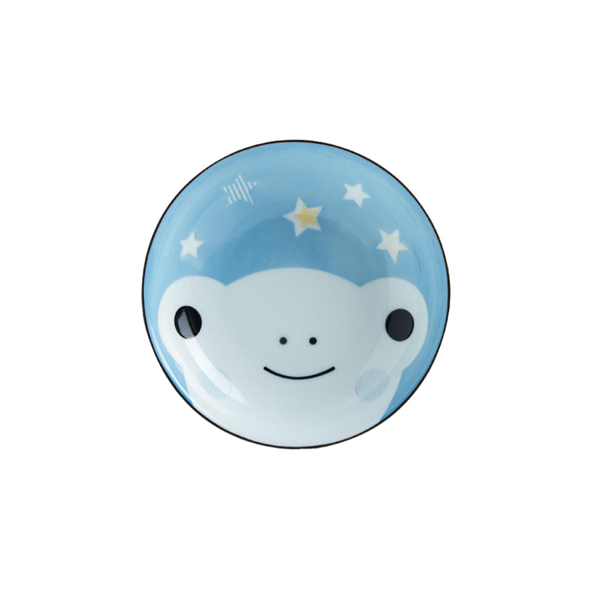 Japanese-style household glazed delicate fresh ceramic cartoon creative dish plate - cartoon bear plate
