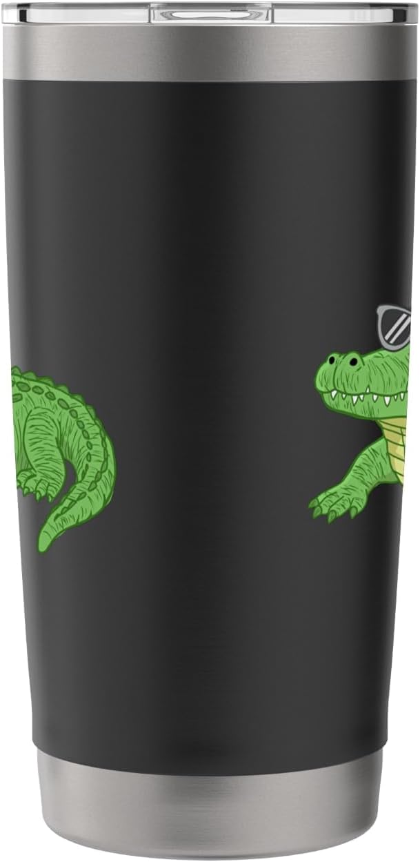 Cartoon Alligator Cool Alligator Stainless Steel Insulated Tumbler