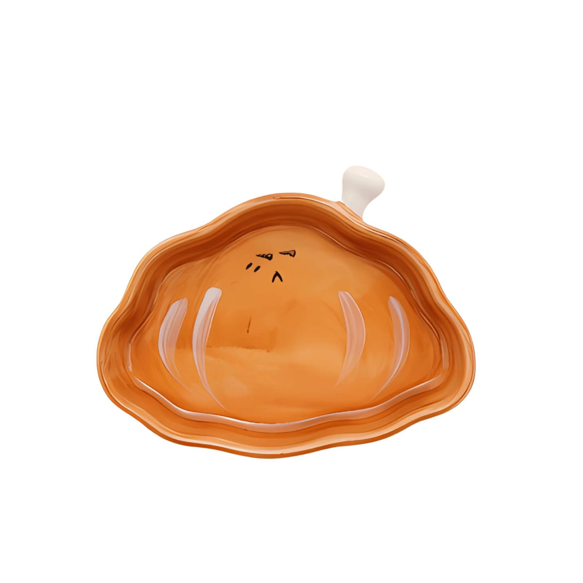 Ceramic Toast-Shaped Mini Dip Plate - Cute Appetizer Dish for Sushi, Dips, Condiments & Party Snacks - Oven & Dishwasher Safe (3.7" L x 3.5" W)
