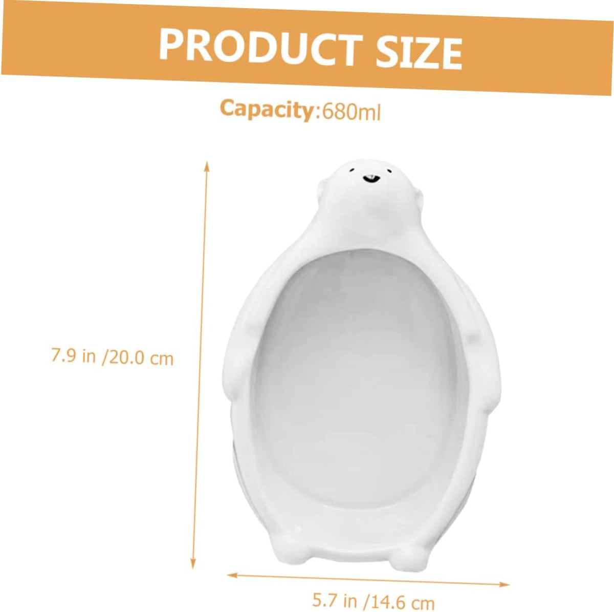 Mobestech Lovely Cartoon Ceramic Bowl Adorable Reusable Salad Serving Bowl for Boys and Girls Easy to Clean Fruits Noodles