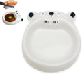 Cute Ceramic Bear Shaped Saucer Dish for Dipping Sauces, Soy Sauce, Vinegar - Cartoon Japanese Style, Glazed Underpainting, Perfect for Home Use, Fun and Unique Condiment Plate