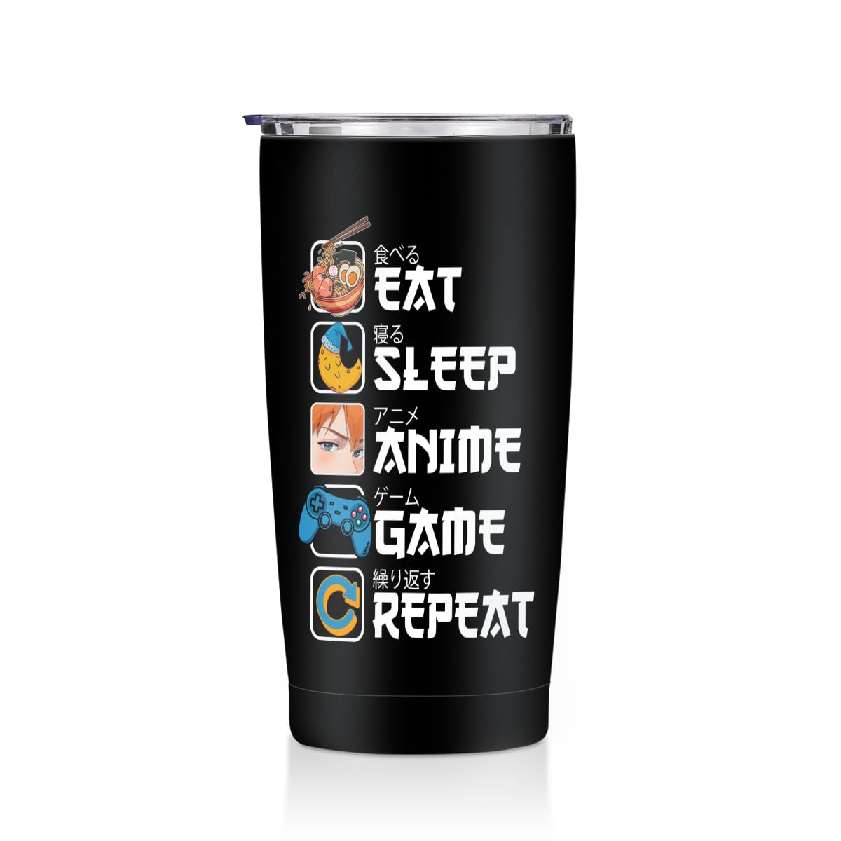 Cute Cat 20 oz Tumbler, Funny Cats Stainless Steel Insulated Water Bottle