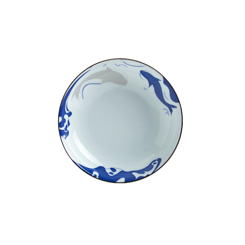Japanese-style household glazed delicate fresh ceramic cartoon creative dish plate - cartoon bear plate