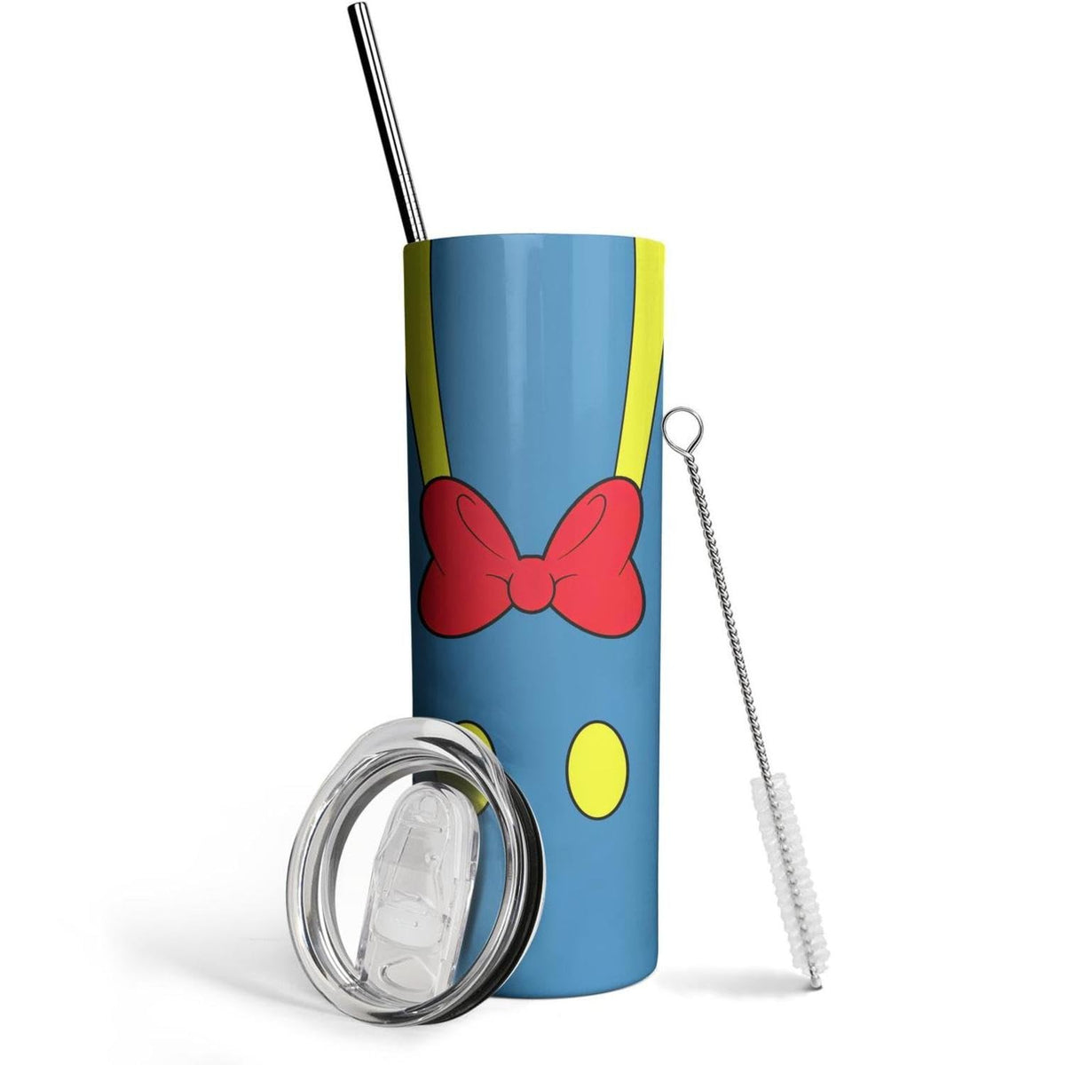 Cartoon Mouse Tumbler for Women Gift Bowknot with Lid&Straw 20ozCup