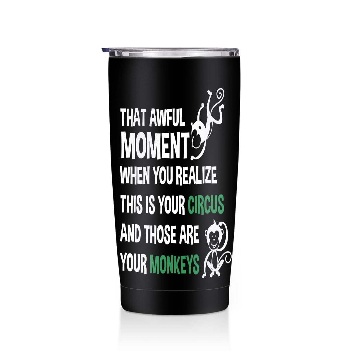 Cute Cat 20 oz Tumbler, Funny Cats Stainless Steel Insulated Water Bottle