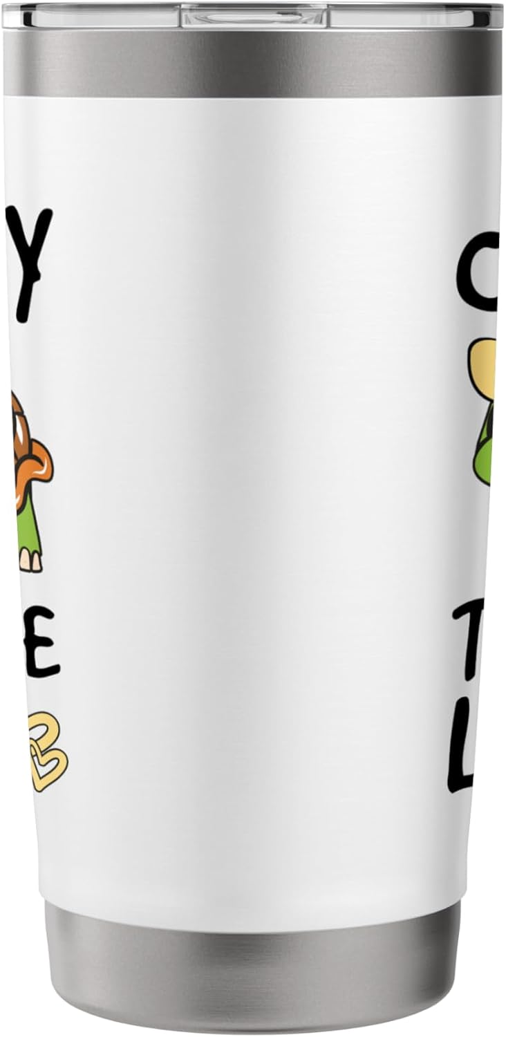 Crazy Turtle Lady Cute Cartoon Turtle Design Stainless Steel Insulated Tumbler
