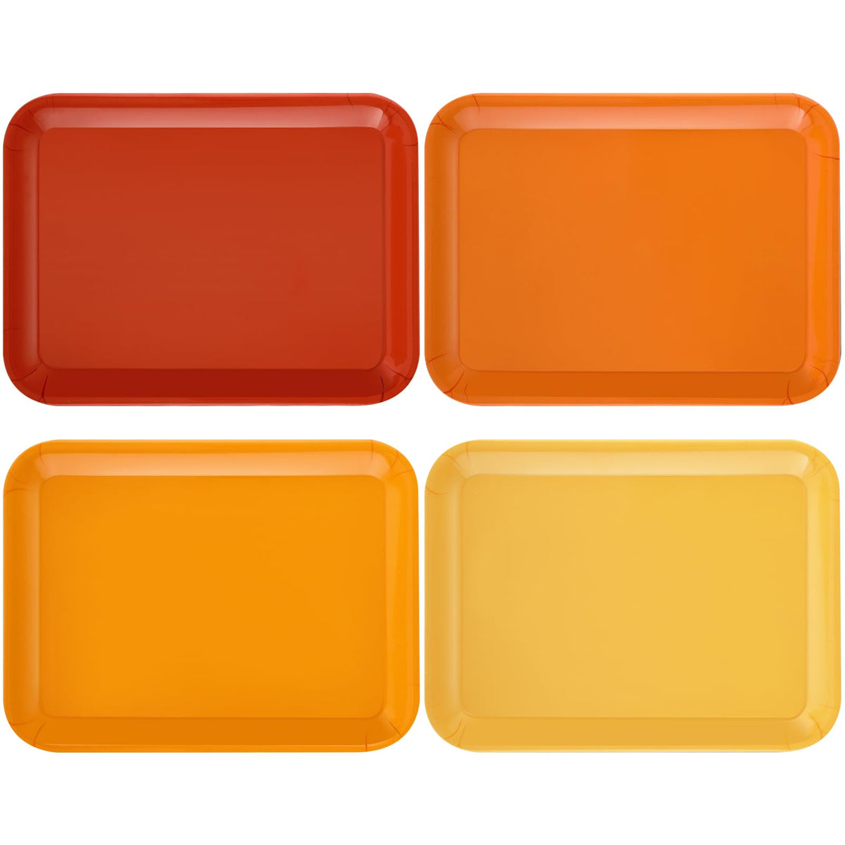 4 Pieces Basketball Serving Trays Melamine Platters