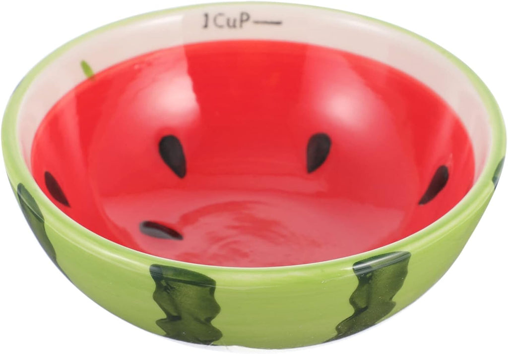 Kichvoe Watermelon Bowl Ceramic Fruit Shaped Bowls Cute Small Dessert Dish