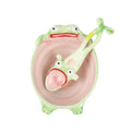 Funny Frog Bowl With Frog Spoon Set Ugly-cute Cereal Bowl (PNK)