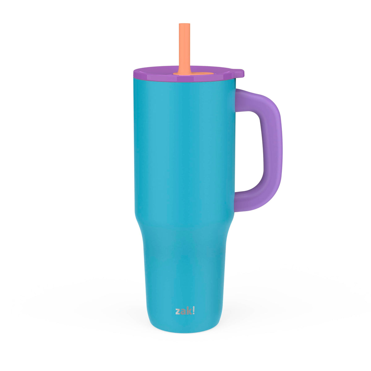 Zak Designs Disney Sutton Travel Tumbler for On the Go or At Home, 40oz Stainless Steel with Vacuum Insulation, Silicone Straw, Carry Handle, and 3D Artwork for Cold Drinks (Minnie Mouse)