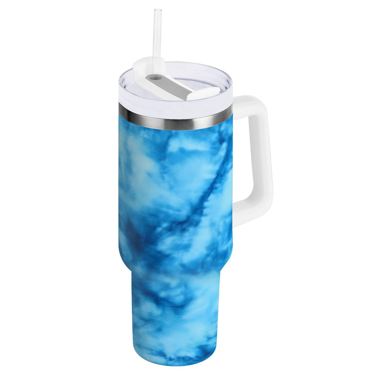 30oz Tumbler Cartoon Giraffes Insulated Coffee Cup Stainless Steel Travel Mug Car Water Bottle with Lid Straw Handle