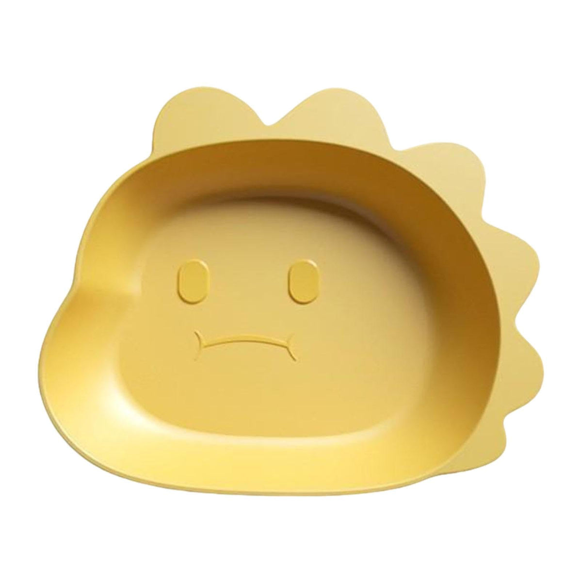 Amagogo Spit Bone Dish Kitchen Tableware Easy to Wash Decorative Home Fruit Plate Trash Tray for Candy Tabletop Snack Farmhouse, Yellow Dragon Shape