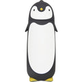 Penguin Glass Water Tumbler- Cute Water Bottle Double Walled Cup Flask Travel Mug for Kids, Students, 9.6oz, Grey