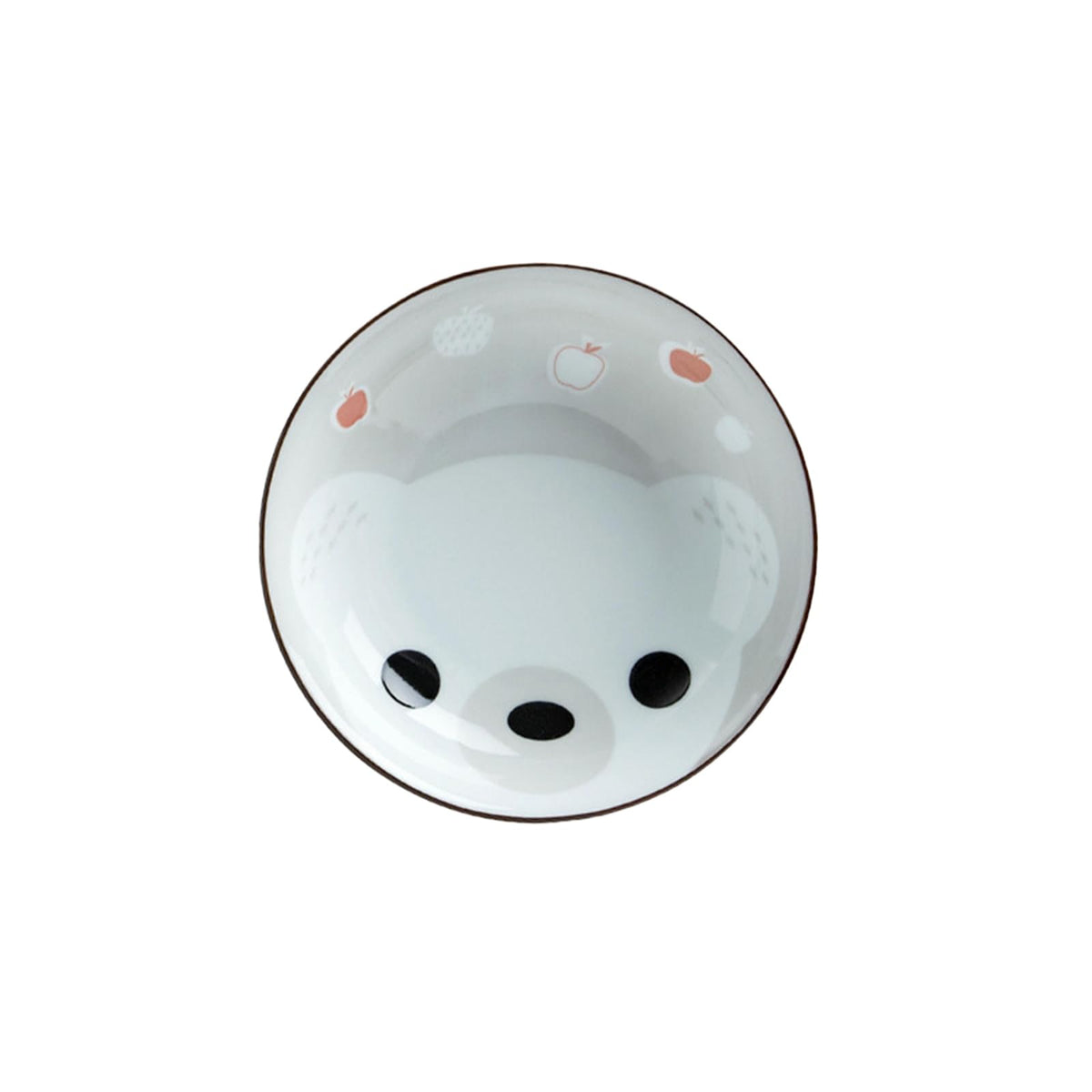 Japanese-style household glazed delicate fresh ceramic cartoon creative dish plate - cartoon bear plate