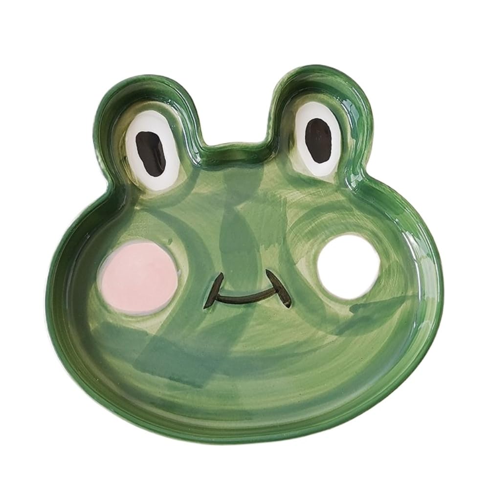Cartoon Cute Dessert Plate Salad Fruit Home Hand-Painted Underglaze Animal Breakfast Ceramic Dinner Snack Ice Cream Soup Pasta (Mouse)