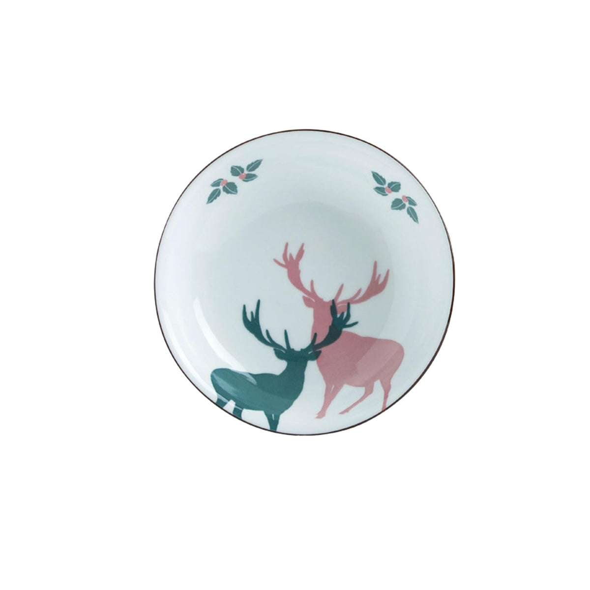 Japanese-style household glazed delicate fresh ceramic cartoon creative dish plate - cartoon bear plate