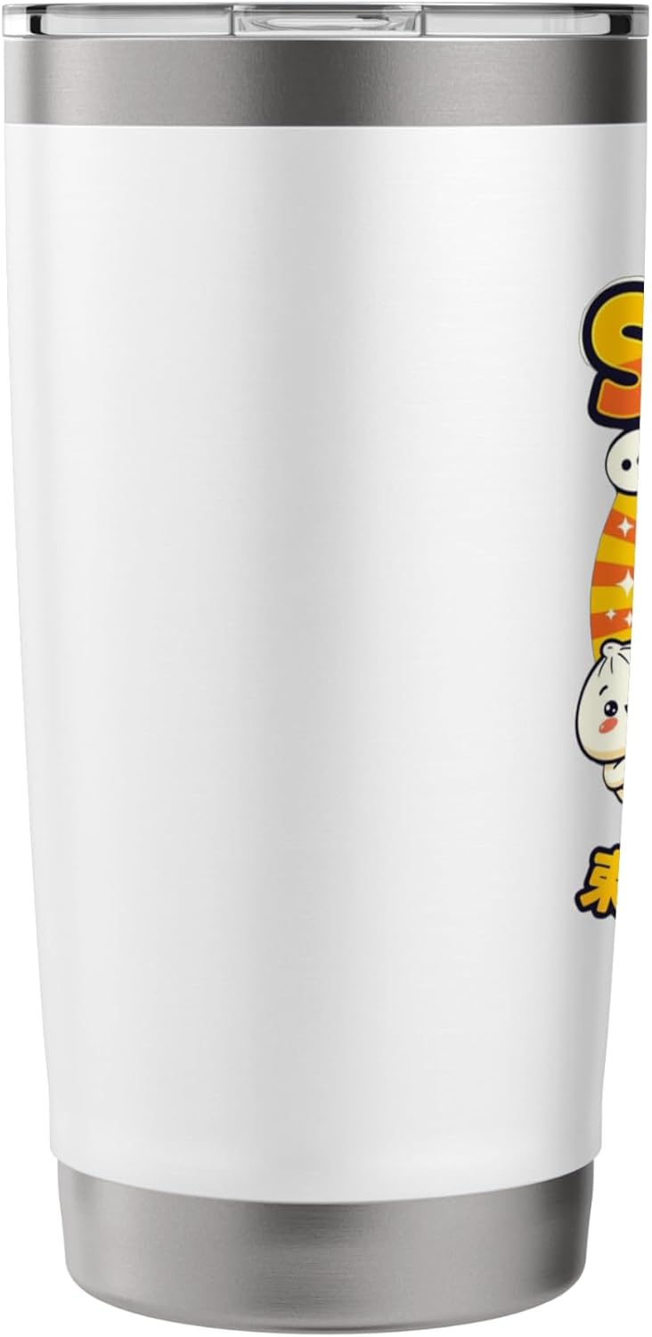 SYBAU Funny Bao Bun Cartoon Design | Streamer Inspired Pun Stainless Steel Insulated Tumbler