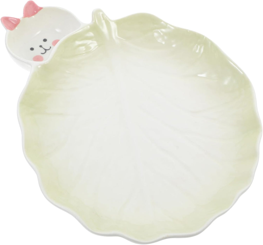 Ceramic Cartoon Serving Plate Cute Rabbit Design Decorative Food Tray for Party Snacks Appetizers Multi-functional Dinner Plate for Home Restaurant Hotel Use