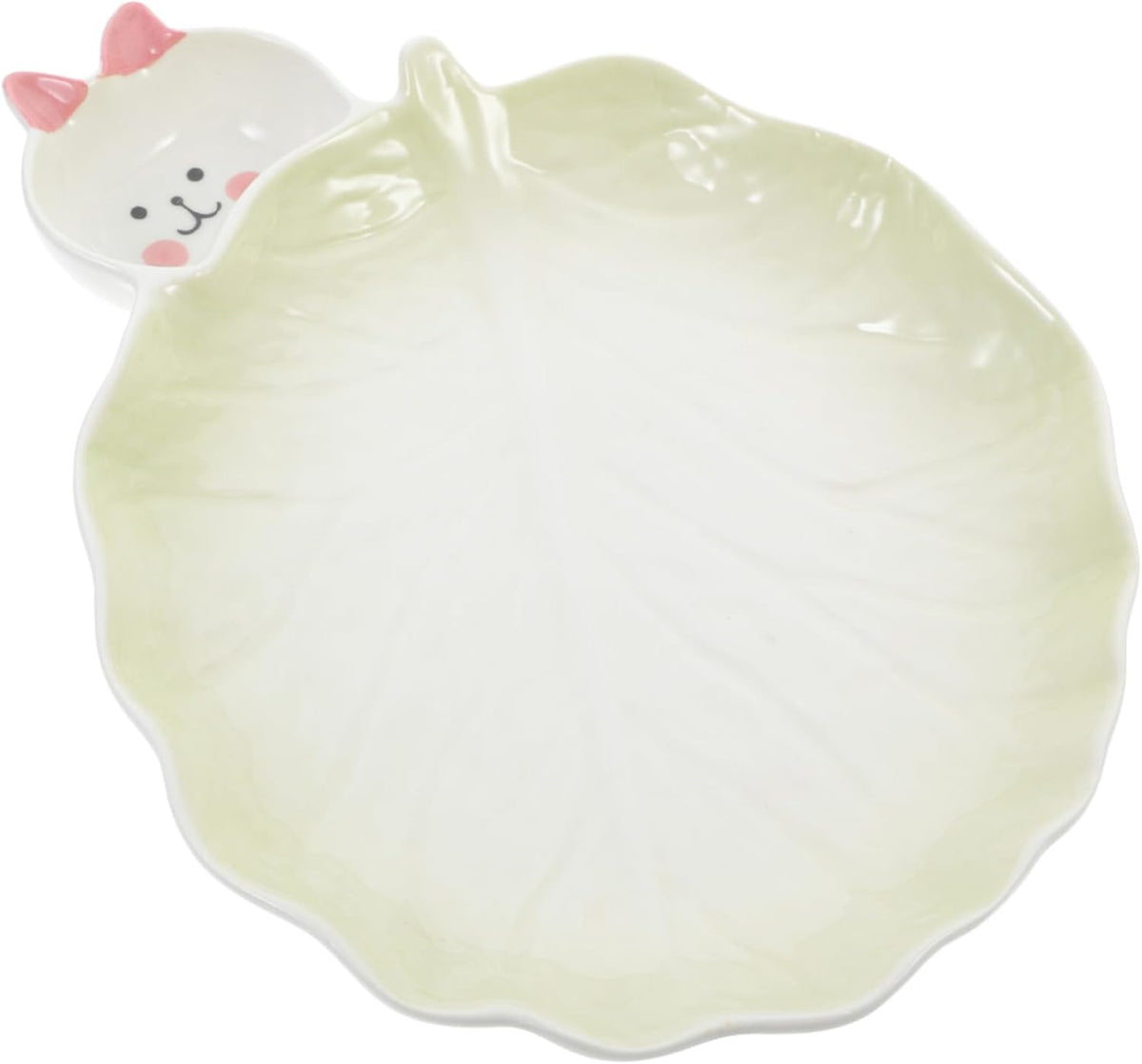 Ceramic Cartoon Serving Plate Cute Rabbit Design Decorative Food Tray for Party Snacks Appetizers Multi-functional Dinner Plate for Home Restaurant Hotel Use