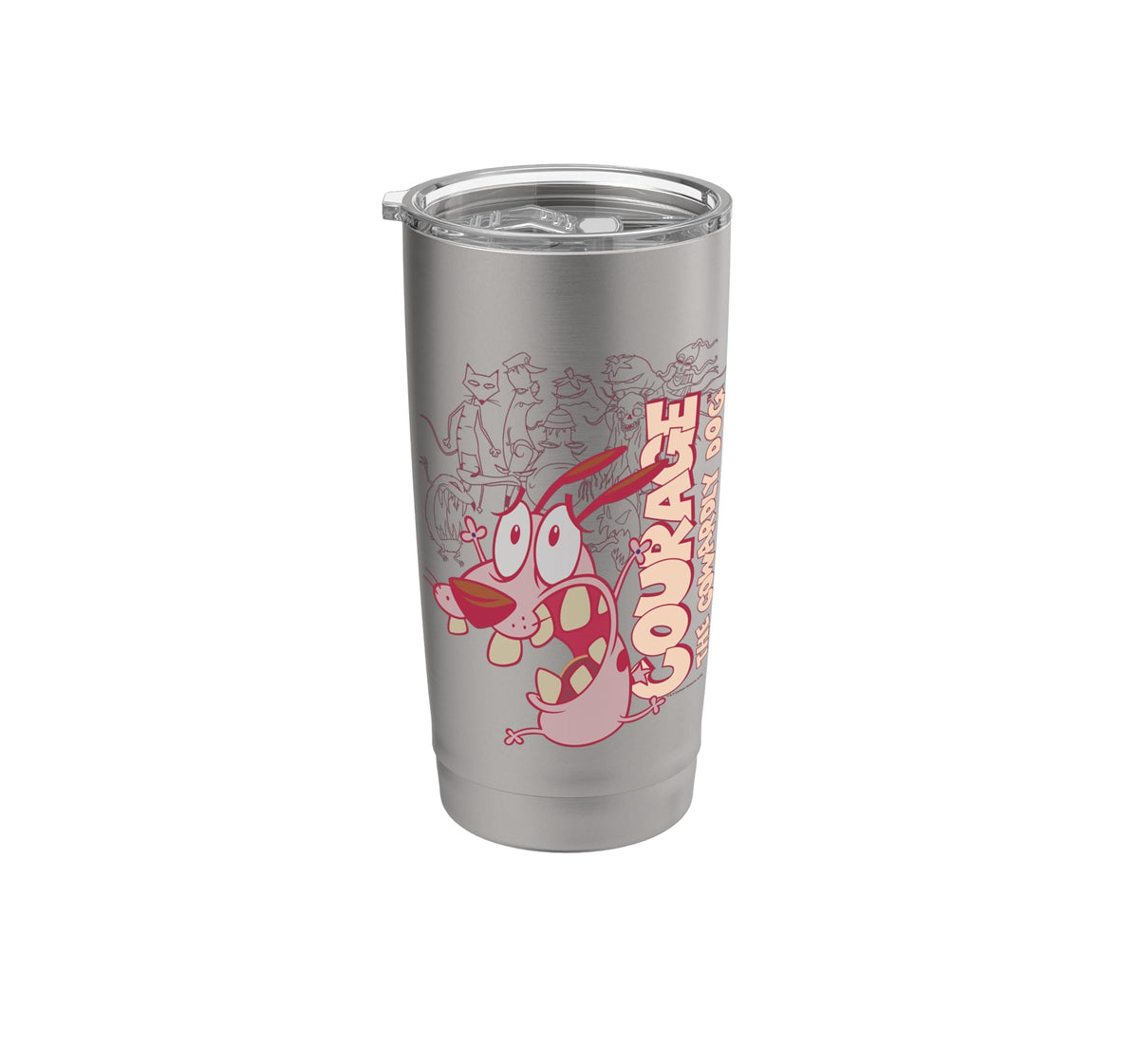 Courage the Cowardly Dog Running Scared Stainless Steel Insulated Tumbler