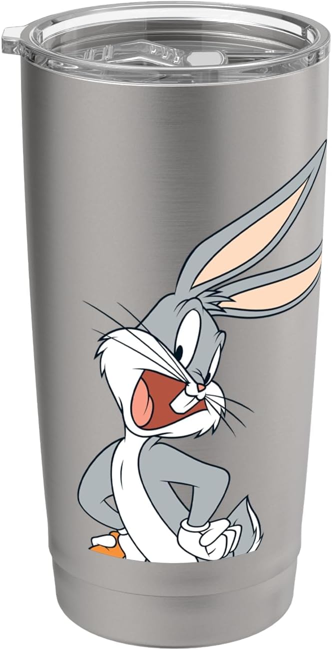 Looney Tunes Bugs Bunny Green Background Stainless Steel Insulated Tumbler