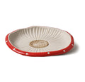 Mushroom Ceramic Tray, Rectangle 14 in Double Handle Dessert Appetizer Baking Dishes, Cute Steak Dinner Plates, Decorative Plate with Cute Squirrels. Novel Christmas Cutlery Gifts.