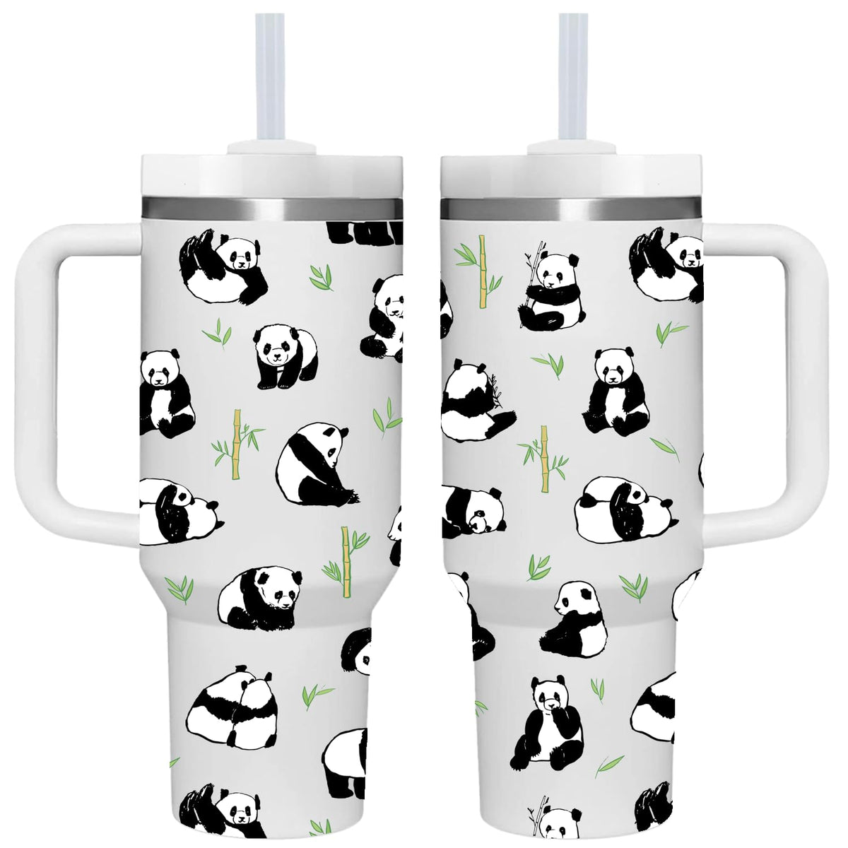 40 OZ Kitty Cat Tumbler with Handle.Kitty Cat Lover Cup Gift.40 OZ Unique Birthday Christmas Kitty Cat Tumblers Gifts for Women Men.