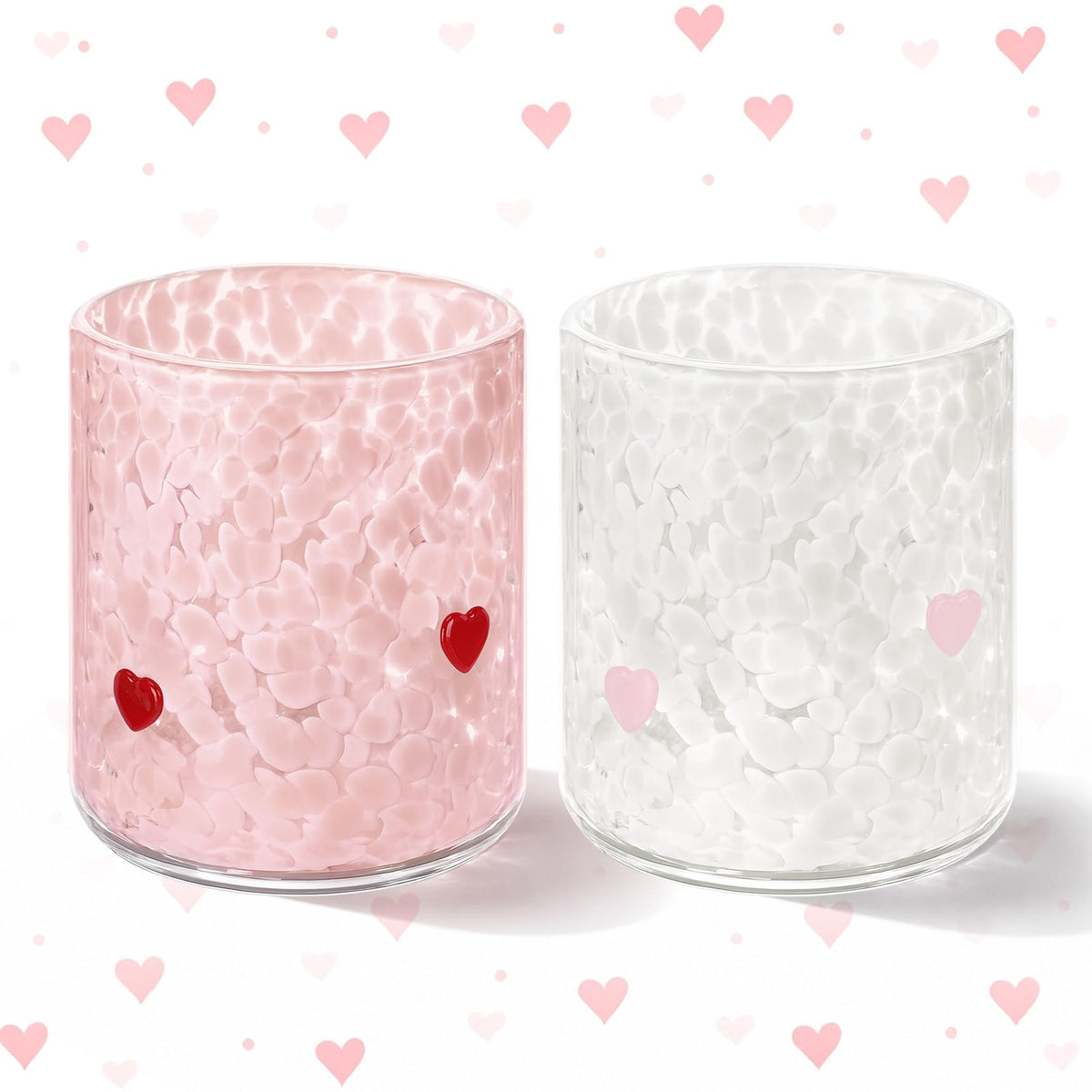 2 Pcs 14 oz Strawberry Cherry Icon Juice Glass Fruit Party Supplies