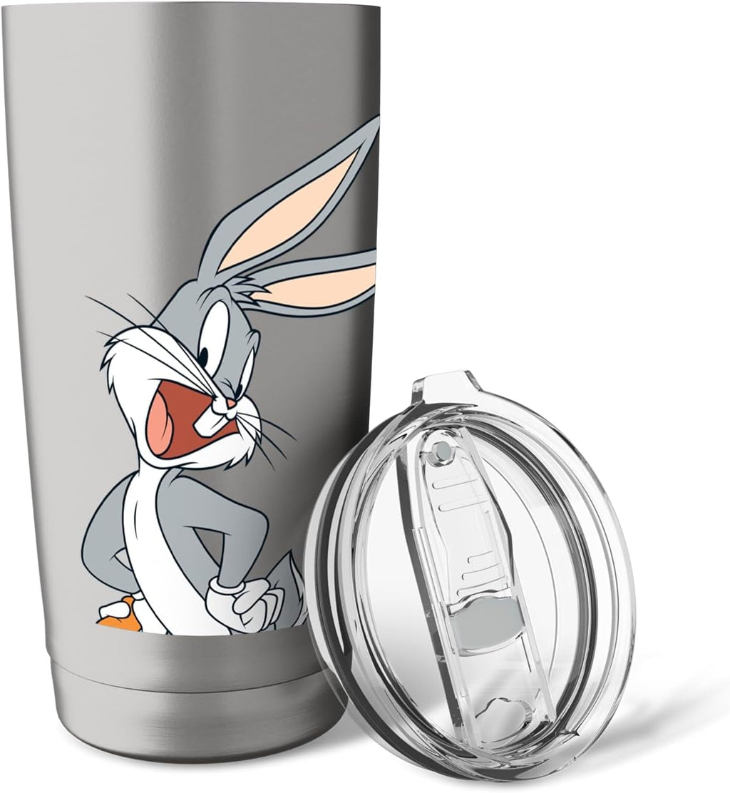 Looney Tunes Bugs Bunny Green Background Stainless Steel Insulated Tumbler