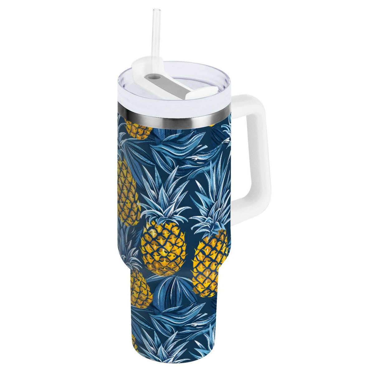 30oz Tumbler Cartoon Giraffes Insulated Coffee Cup Stainless Steel Travel Mug Car Water Bottle with Lid Straw Handle